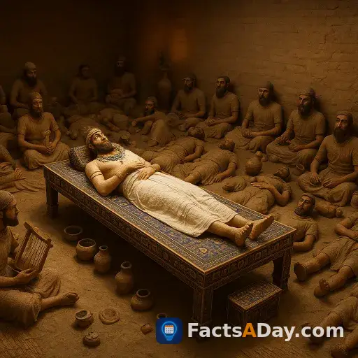 Ancient Sumerian kings were buried with their entire royal households