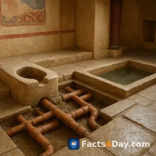 The Minoans lived in palaces with advanced indoor plumbing and drainage