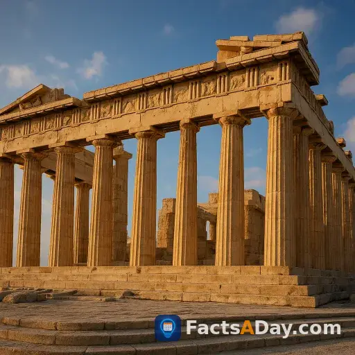 The Parthenon’s columns lean inward to create a perfect visual illusion