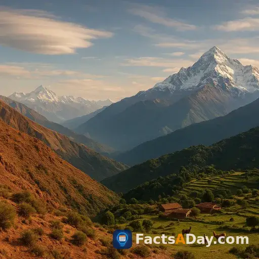 The Andes mountain range crosses seven different South American nations