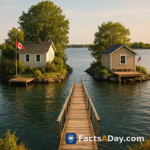 The shortest international bridge connects Canada and the United States