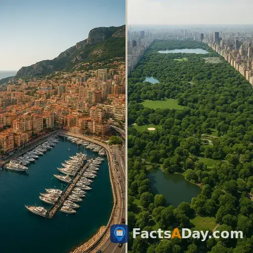 Monaco is smaller than New York City's Central Park