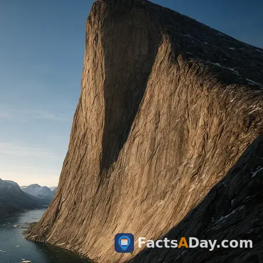 Mount Thor has the world's greatest vertical drop of four thousand feet