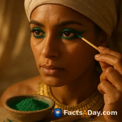 Ancient Egyptians used crushed emeralds as a primitive form of eye shadow