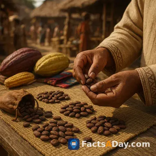 The Aztecs used cocoa beans as a form of physical currency