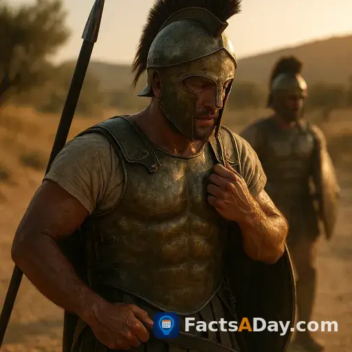 Ancient Greek soldiers wore bronze armor that weighed over 50 pounds