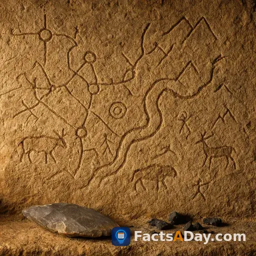 The first known maps were scratched into the walls of ancient caves
