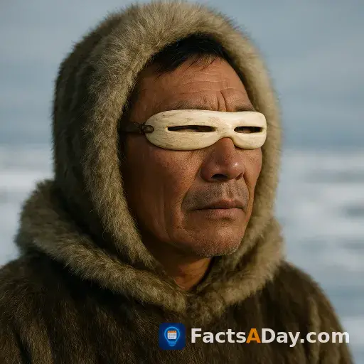 The first sunglasses were invented by Inuit hunters to prevent snow blindness