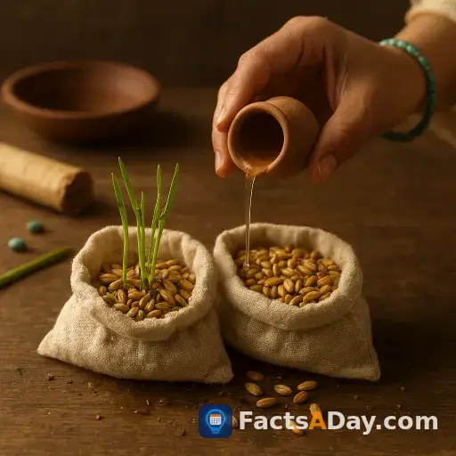 Ancient Egyptians used a primitive form of pregnancy test involving barley seeds