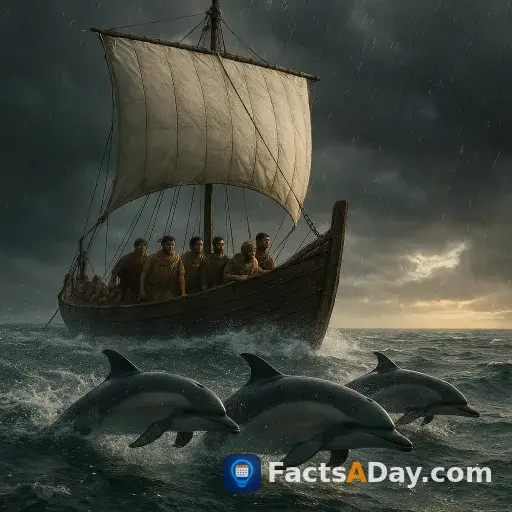 Ancient Greek sailors used the movement of dolphins to navigate through storms