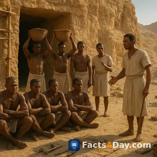 The first recorded strike in history was by Egyptian tomb builders