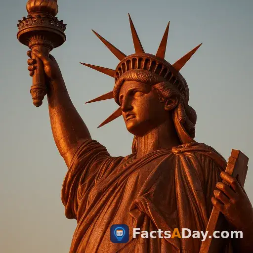 The original colors of the Statue of Liberty were a dull reddish copper