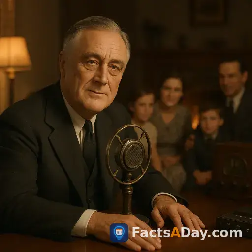 The first time a president used the radio to calm a nation's fears