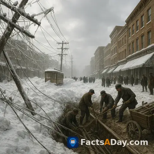 A single massive snowstorm forced American cities to move their power lines underground