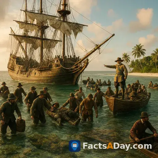 The island of Bermuda was settled after an admiral intentionally crashed his sinking ship