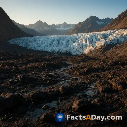 Melting ice exposes dark rocks that absorb more heat and accelerate further warming