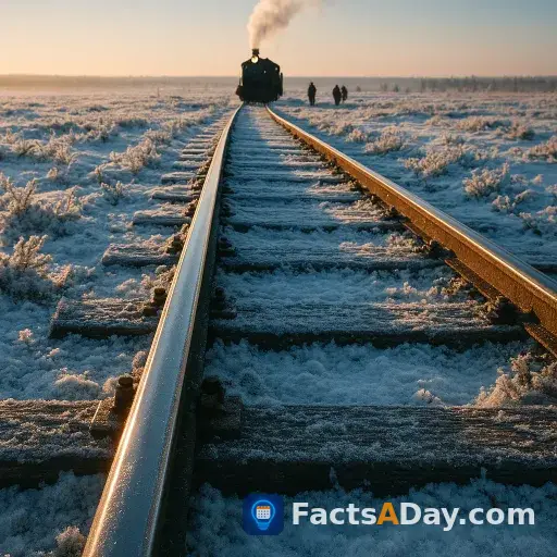 Finland's first major railway was built across frozen tundra using imported British iron
