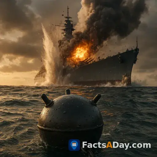 Low cost naval mines can sink ships worth fifty thousand times their price