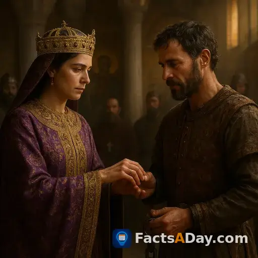 A Byzantine prisoner avoided execution in 1068 by marrying the empress instead
