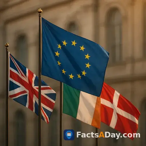 The European Union's first major expansion began with three new nations in 1973