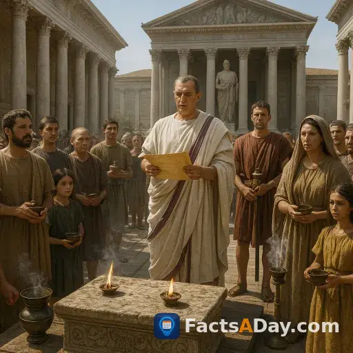 A Roman emperor's 250 AD decree forced everyone to sacrifice to the gods