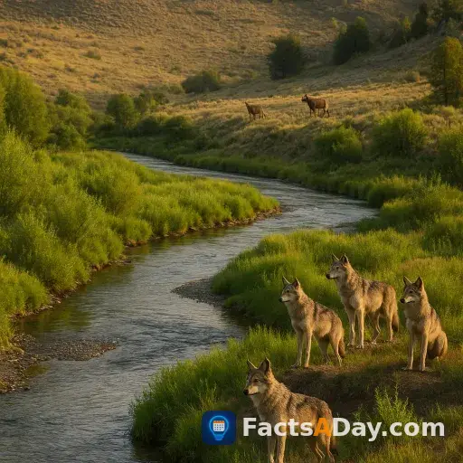 Los lobos cambiaron literalmente los ríos de Yellowstone