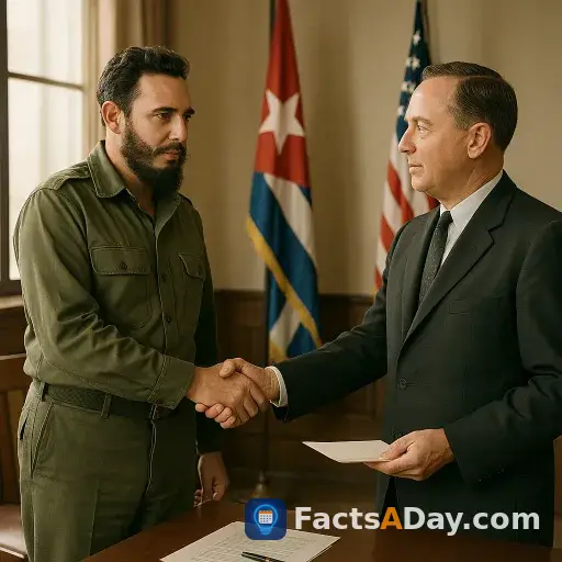 In 1959, the United States officially recognized the new government of Fidel Castro