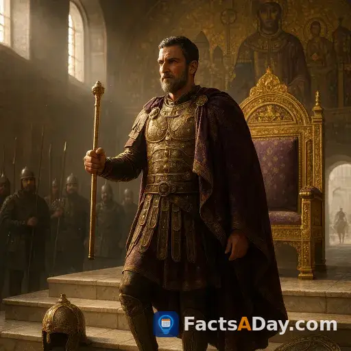 A general seized the throne in 475 after the emperor fled for his life