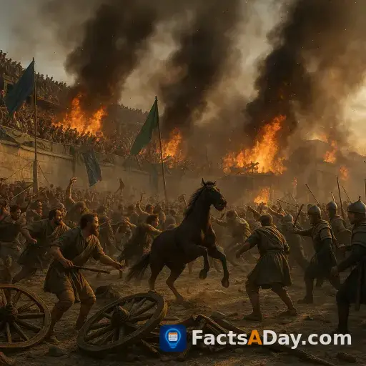 A chariot race in 532 spiraled into a riot that nearly toppled the Byzantine Empire