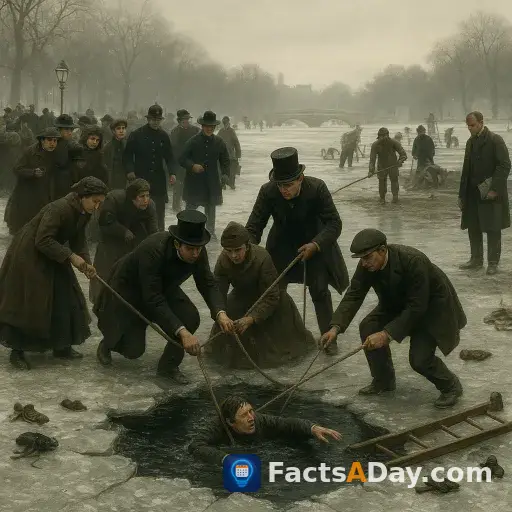 A 1867 skating accident in London led to the draining of park lakes worldwide