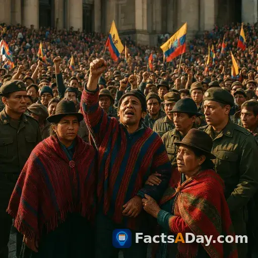 In 2000, a massive indigenous uprising successfully toppled the president of Ecuador