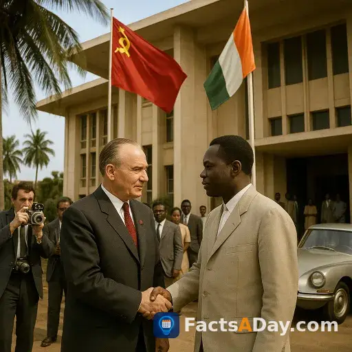 In 1967, the Soviet Union expanded its Cold War reach into West Africa