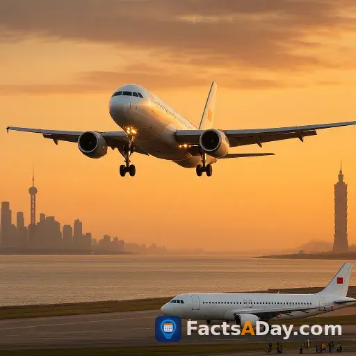 The first direct commercial flights between China and Taiwan began in 2005