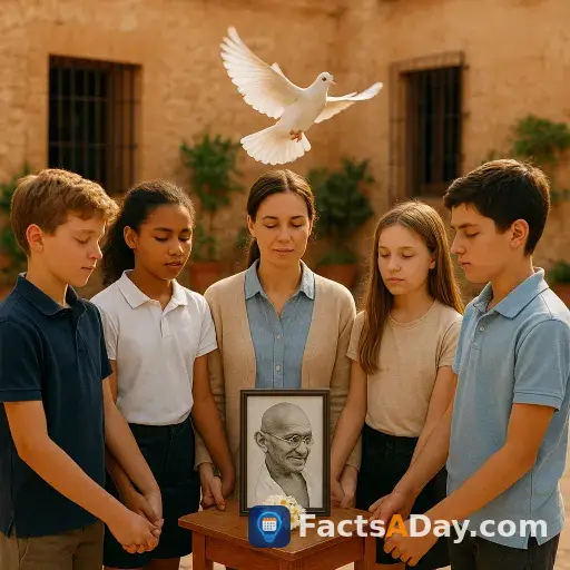 The 1948 assassination of Mahatma Gandhi inspired a global day of non-violence