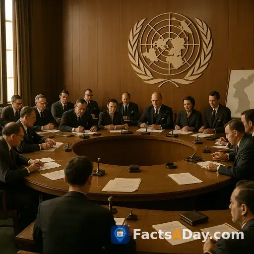 The UN adopted a 1951 resolution to maintain global security during the Korean War