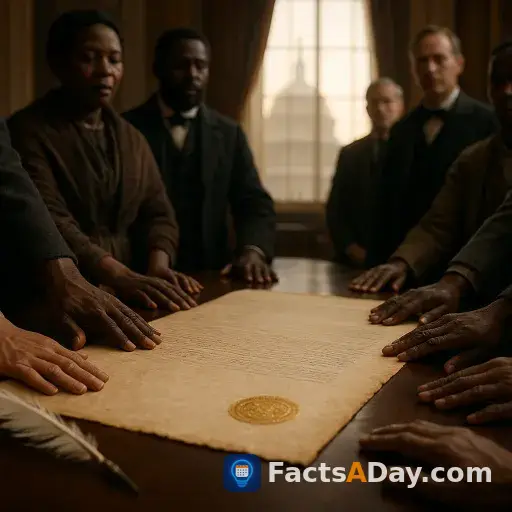The US Congress passed the 13th Amendment in 1865 to finally abolish slavery