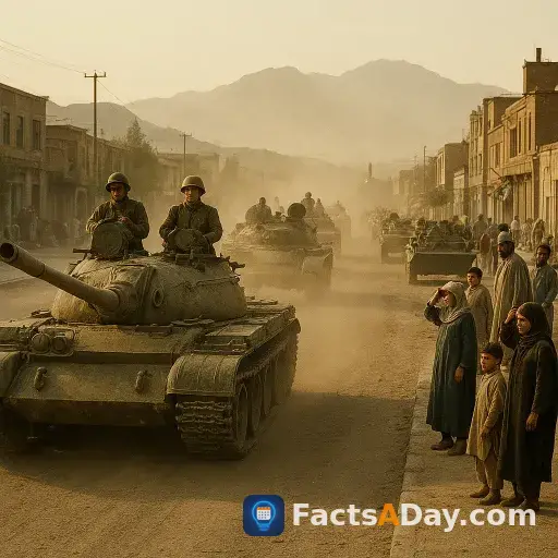 A decade of conflict neared its end in 1989 as Soviet tanks left Kabul