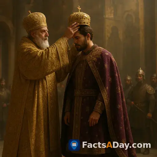 In 457, the first Byzantine emperor was crowned by a religious leader