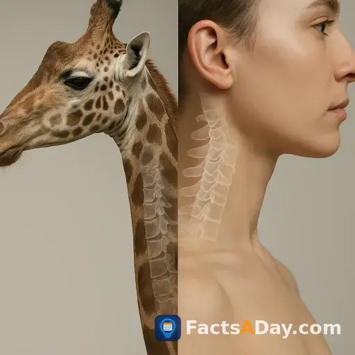 Las jirafas tienen siete huesos en el cuello, igual que nosotros