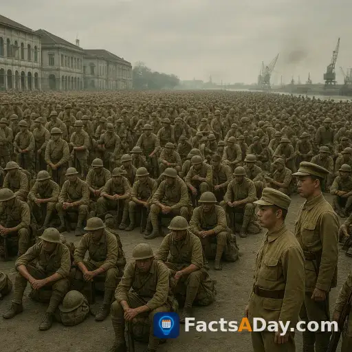 In 1942, the fall of Singapore resulted in the largest surrender in British military history