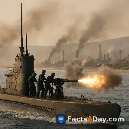 Japanese submarines surfaced in 1942 to shell the California coastline