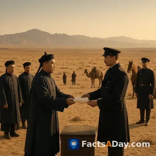 The 1881 Treaty of Ili returned a vast desert territory from Russia to China