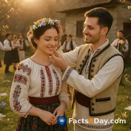 Rumänen feiern heute einen traditionellen Tag der Liebe zur Begrüßung des Frühlings