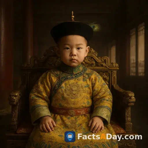 A four-year-old boy became the emperor of China in 1875