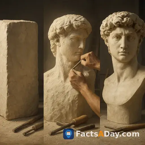 Michel-Ange a sculpté David à partir d'un seul bloc de marbre