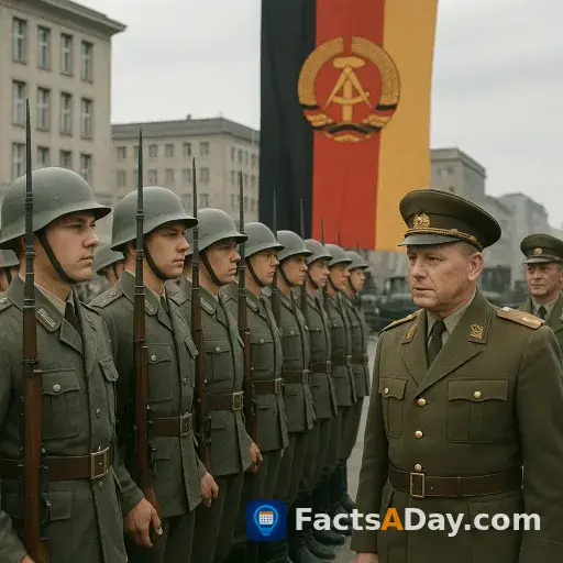 In 1956, East Germany officially established its own military during the Cold War