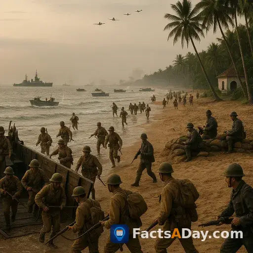 In 1942, Japanese forces launched a massive multi-point invasion of the island of Java