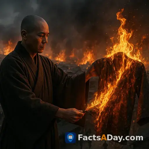 A 1657 fire in Tokyo claimed 100,000 lives after a monk burned a cursed kimono
