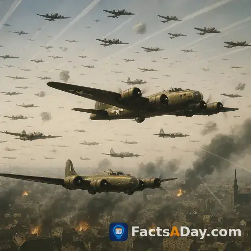 In 1944, the USAAF launched its first massive daylight bombing raid on Berlin