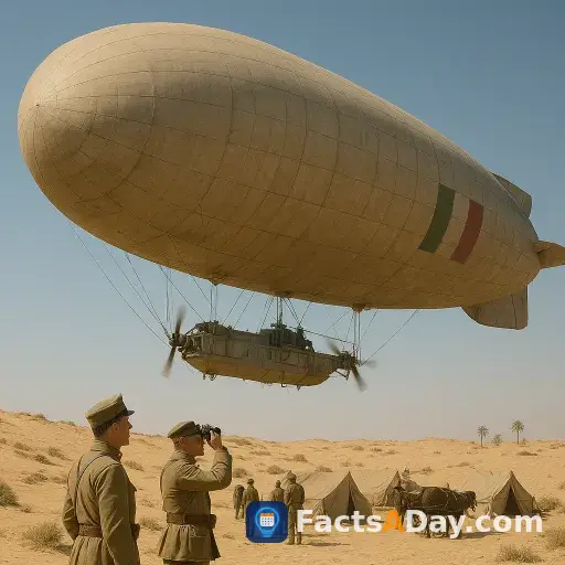 En 1912, las fuerzas italianas hicieron historia al usar enormes dirigibles para el reconocimiento militar